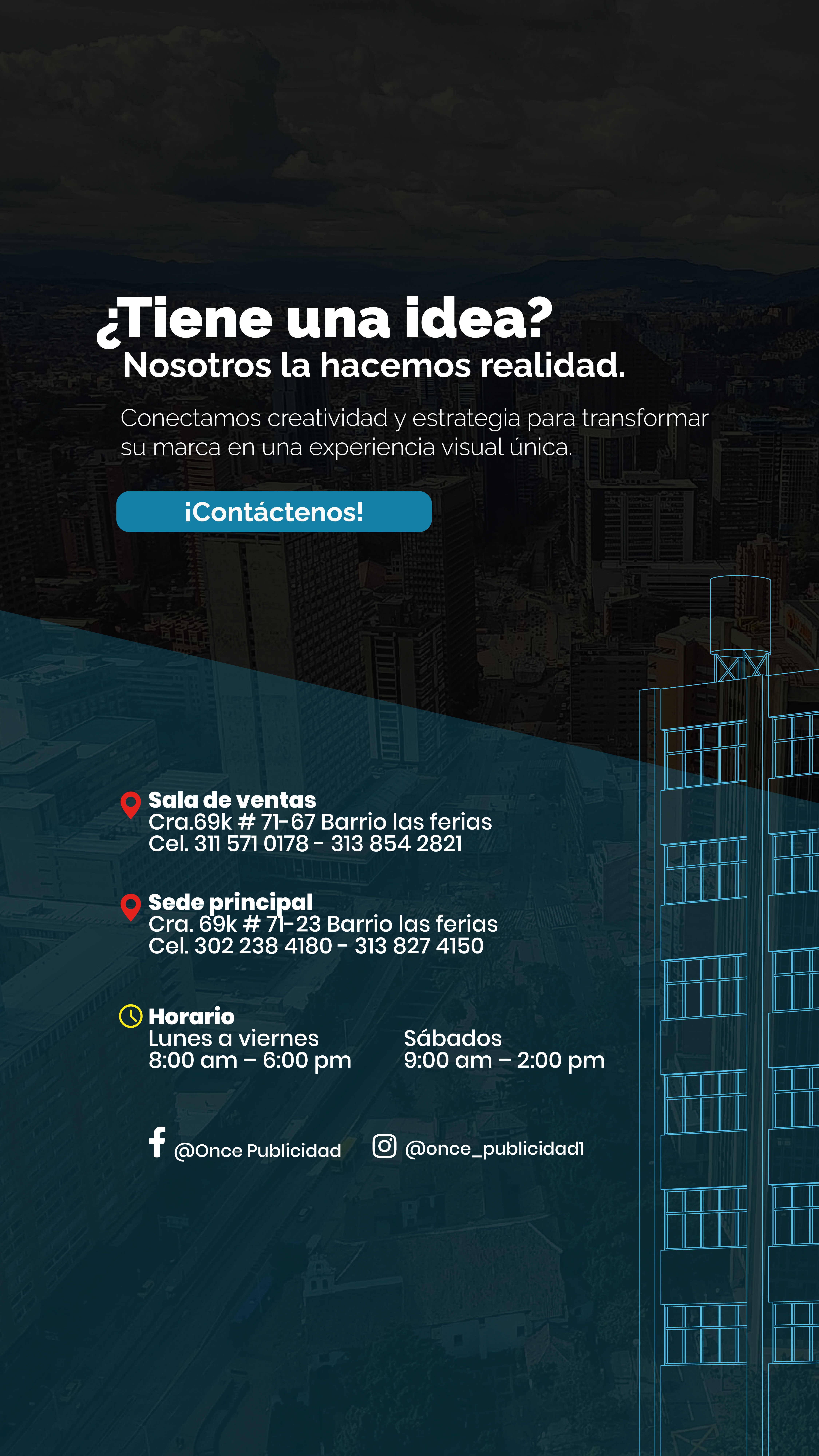 Banner contacto móvil